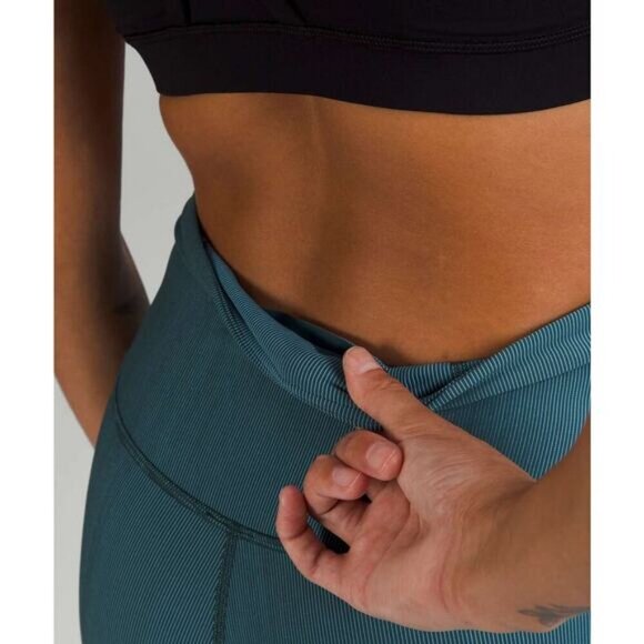 NWT LULULEMON Base Pace High-Rise Tight 25" Two-Tone Ribbed Sz 2 Special Edition - Picture 4 of 11